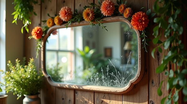 Le miroir soleil rotin : éclat naturel et style bohème pour votre déco murale